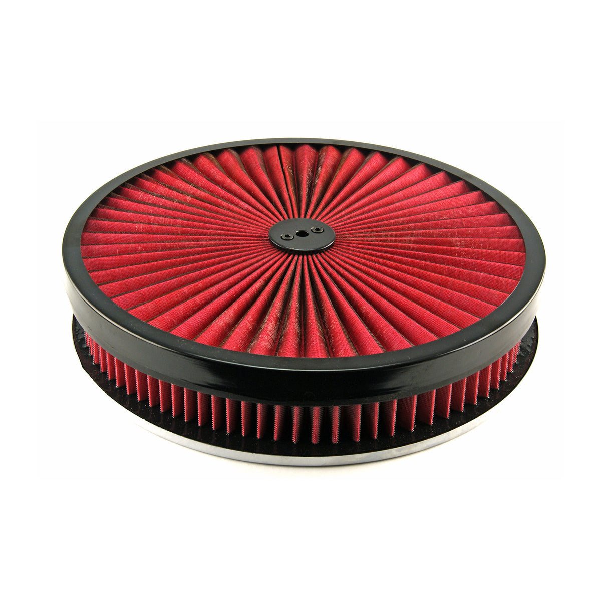 14" x 2" Washable Element Extreme Top w/Black Ring Flat Base Air Cleaner Kit