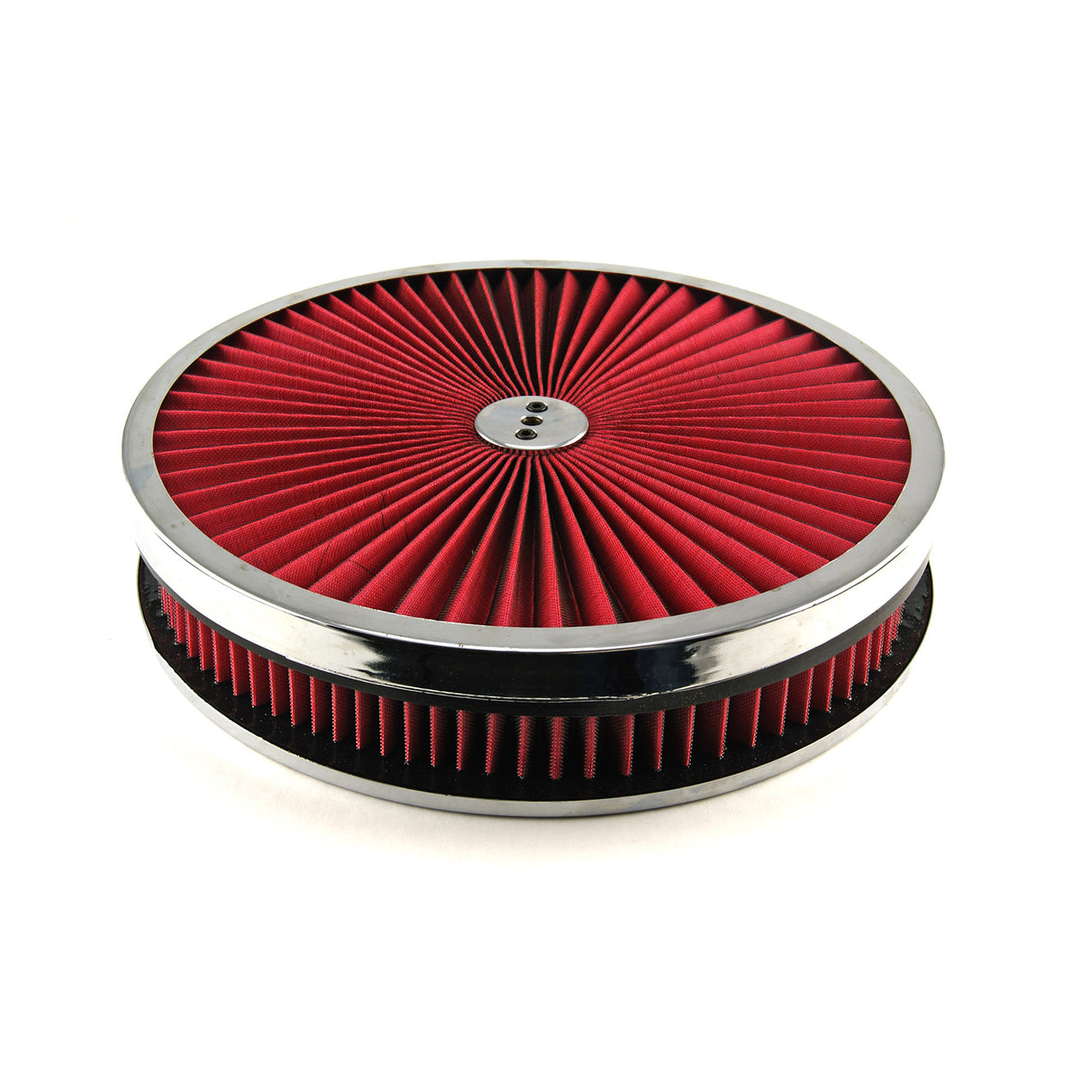 14" x 2" Washable Element Extreme Top w/Chrome Ring Dropped Base Air Cleaner Kit