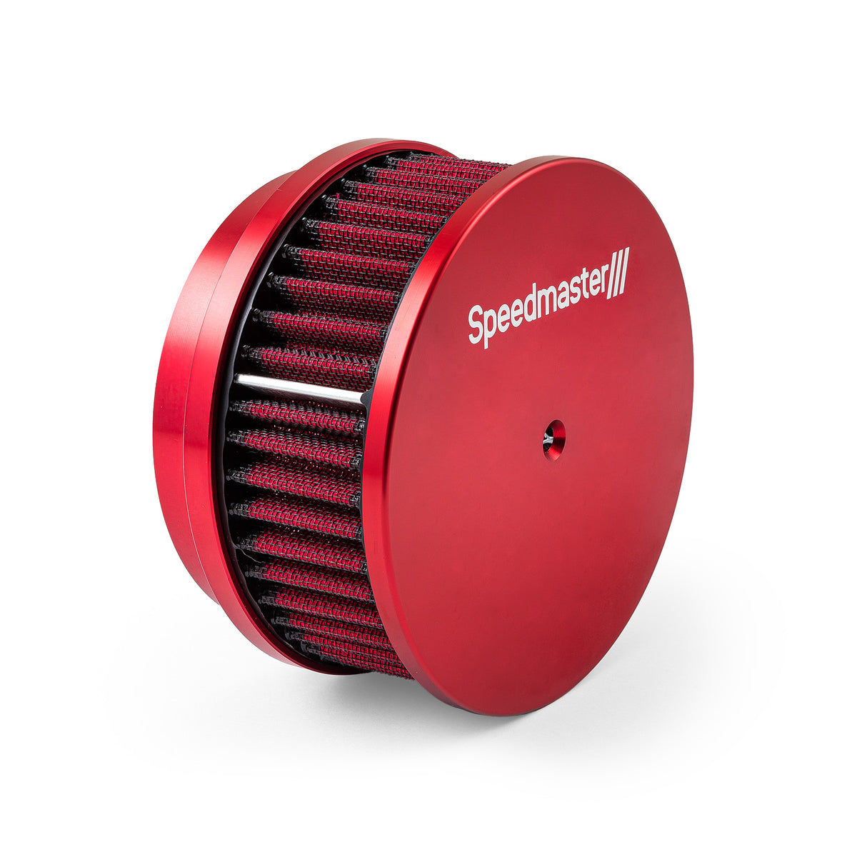6" x 2" Washable Filter Billet Aluminum Air Cleaner Assembly Kit - Red