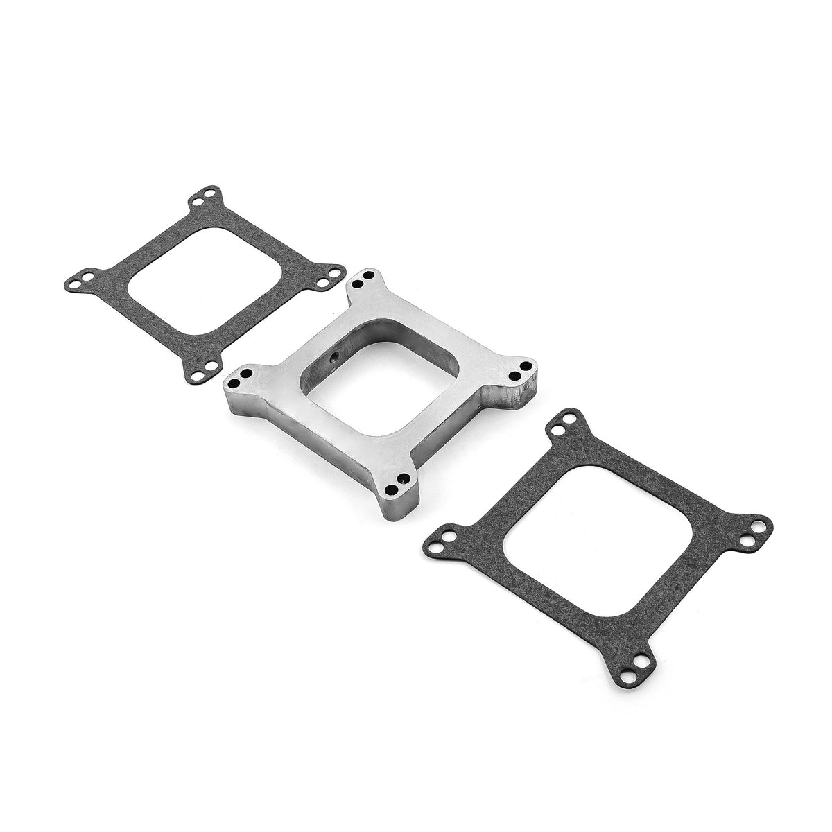 1" Aluminum Open Carburetor Spacer With Vacuum Tube