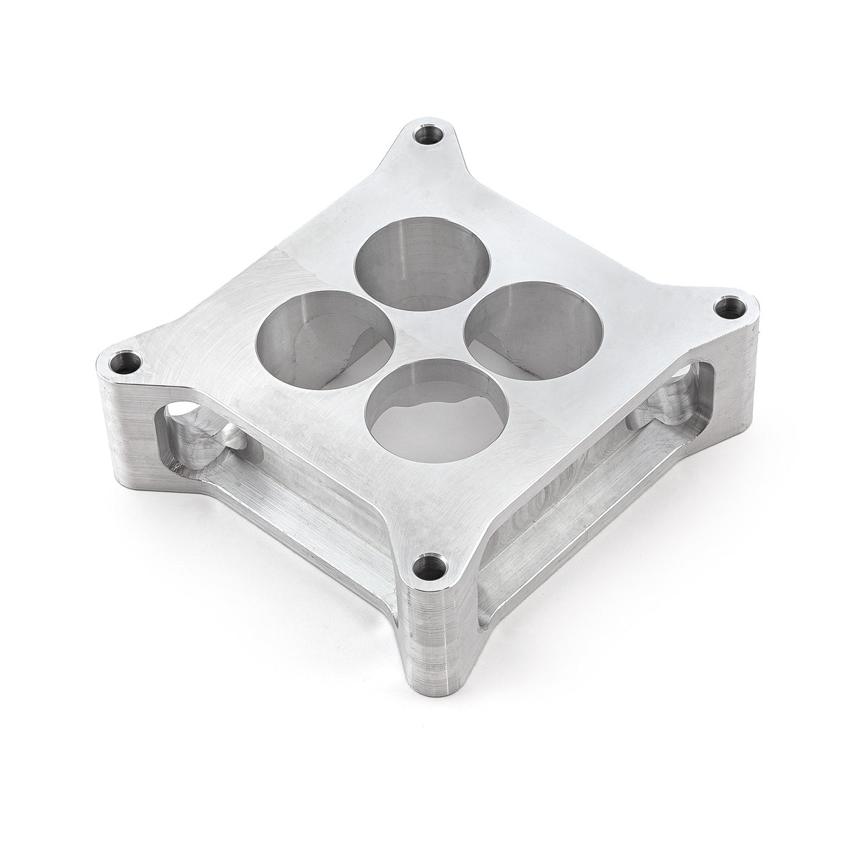 2" Aluminum 4150 CNC Machined Carburetor Spacer Square Bore 4 Port