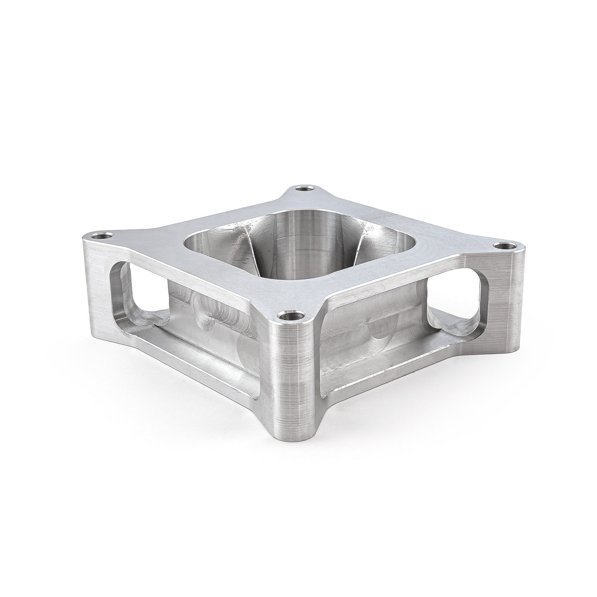2" Aluminum 4150 CNC Machined Carburetor Spacer Square Bore 4 Port