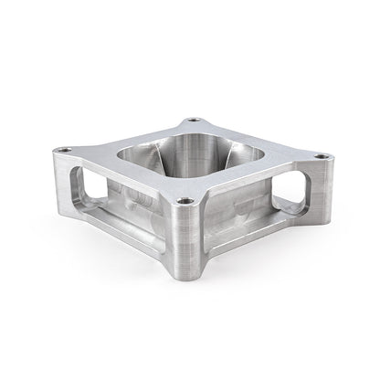 2" Aluminum 4150 CNC Machined Carburetor Spacer Square Bore 4 Port