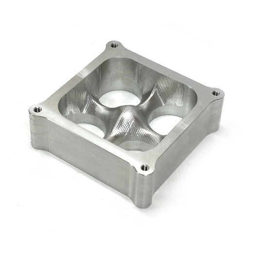 2" Aluminum 4500 CNC Machined Carburetor Spacer Square Bore 4 Port