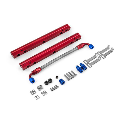Pontiac 326 350 389 400 421 428 455 Aluminum Fuel Injector Rail Kit [HiRise]