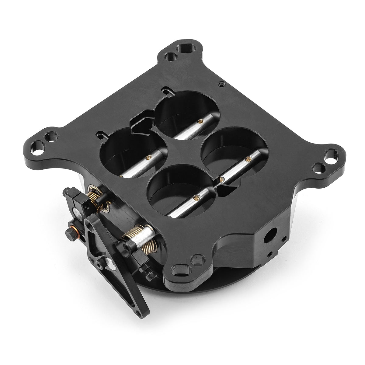 1200 Cfm 4 Barrel 4150 Billet CNC Machined Throttle Body - Black