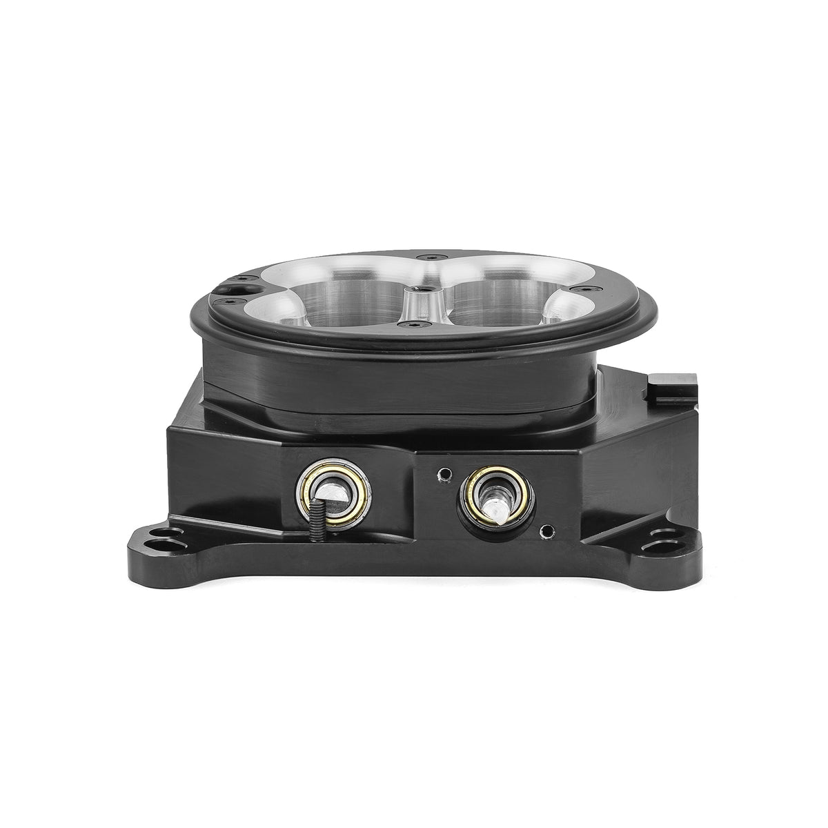 1200 Cfm 4 Barrel 4150 Billet CNC Machined Throttle Body - Black
