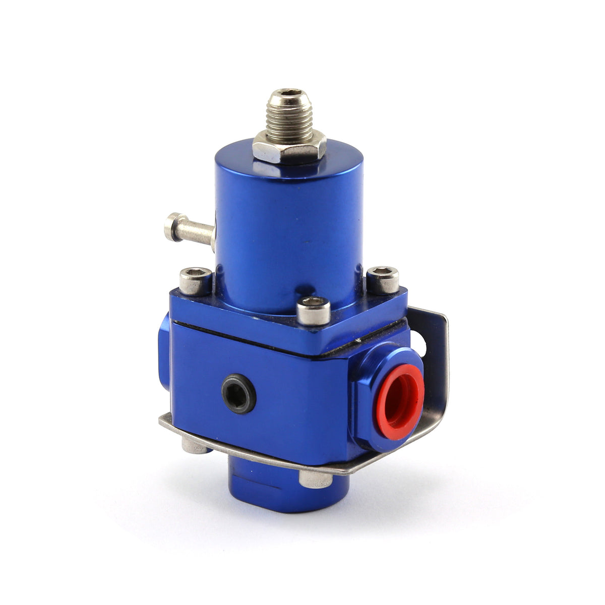 Universal 3/8" NPT EFI Fuel Injection Pressure Regulator Blue w/ Boost Ref Port