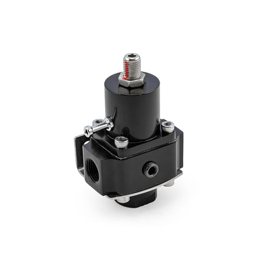 Universal 3/8" NPT EFI Fuel Injection Pressure Regulator Black w/ Boost Ref Port