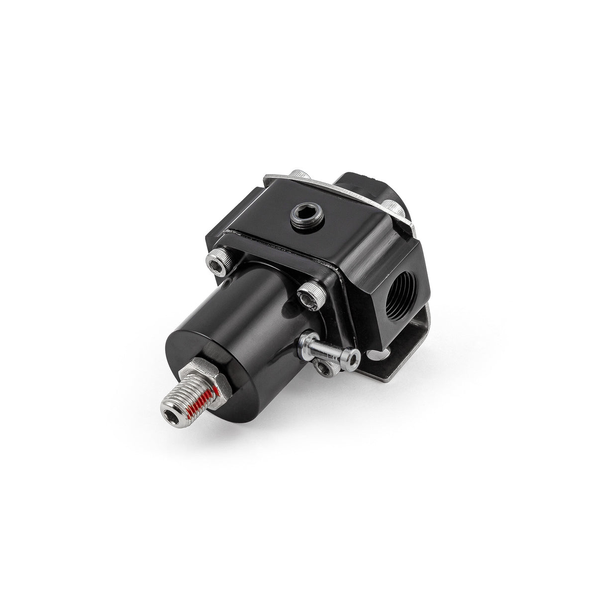 Universal 3/8" NPT EFI Fuel Injection Pressure Regulator Black w/ Boost Ref Port