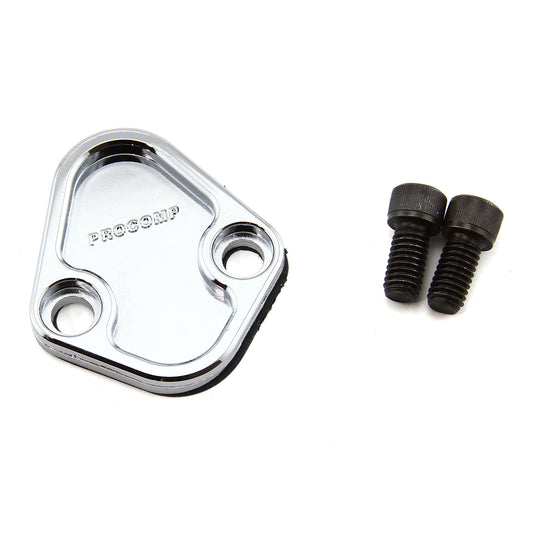 Universal Chevy BBC Ford SB BB Chrysler Fuel Pump Block-Off Plate Chrome