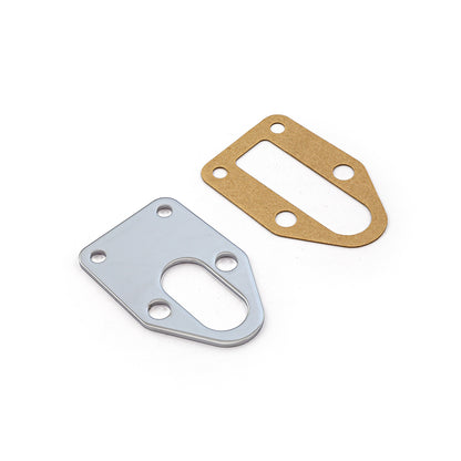 Chevy SBC 283 350 400 Fuel Pump Mounting Plate [Chrome]