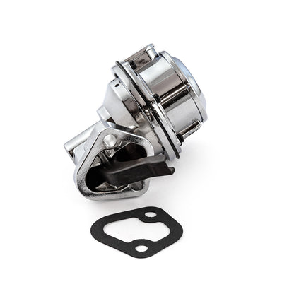 Chevy BBC 454 High Volume Mechanical Fuel Pump Chrome 3/8" NPT Fitting