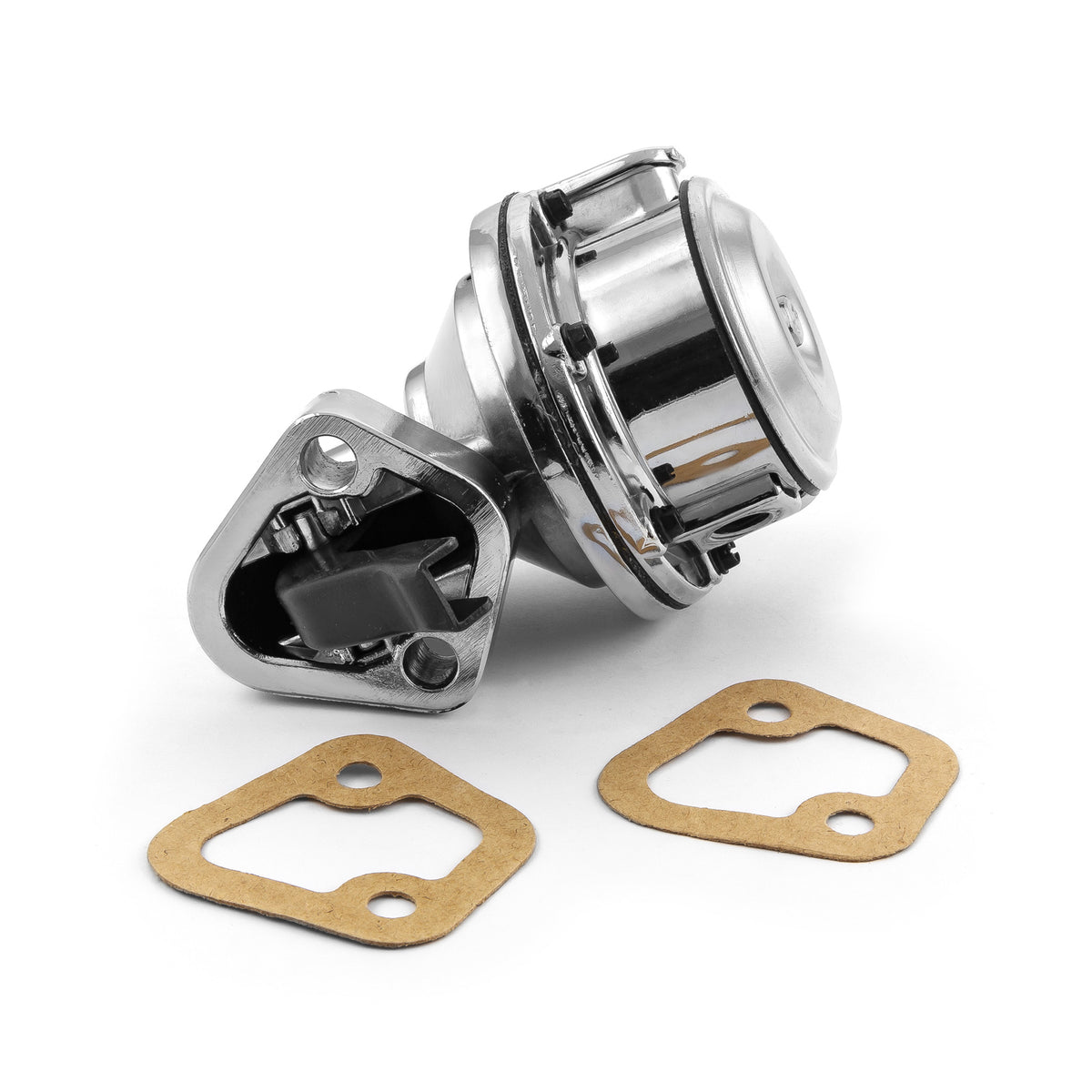 Chevy BBC 454 High Volume Mechanical Fuel Pump Chrome 1/4" NPT Fitting