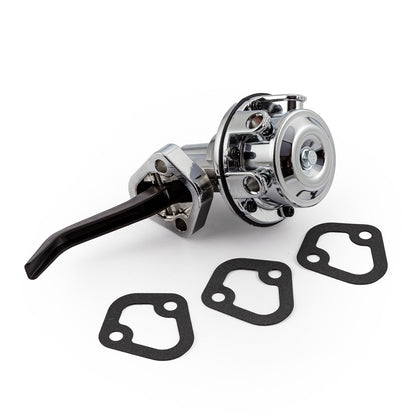 Ford SB 289 302W High Volume Mechanical Fuel Pump Chrome