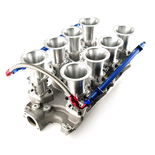 Ford SB 260 289 302 Windsor Downdraft EFI Stack Intake Manifold System
