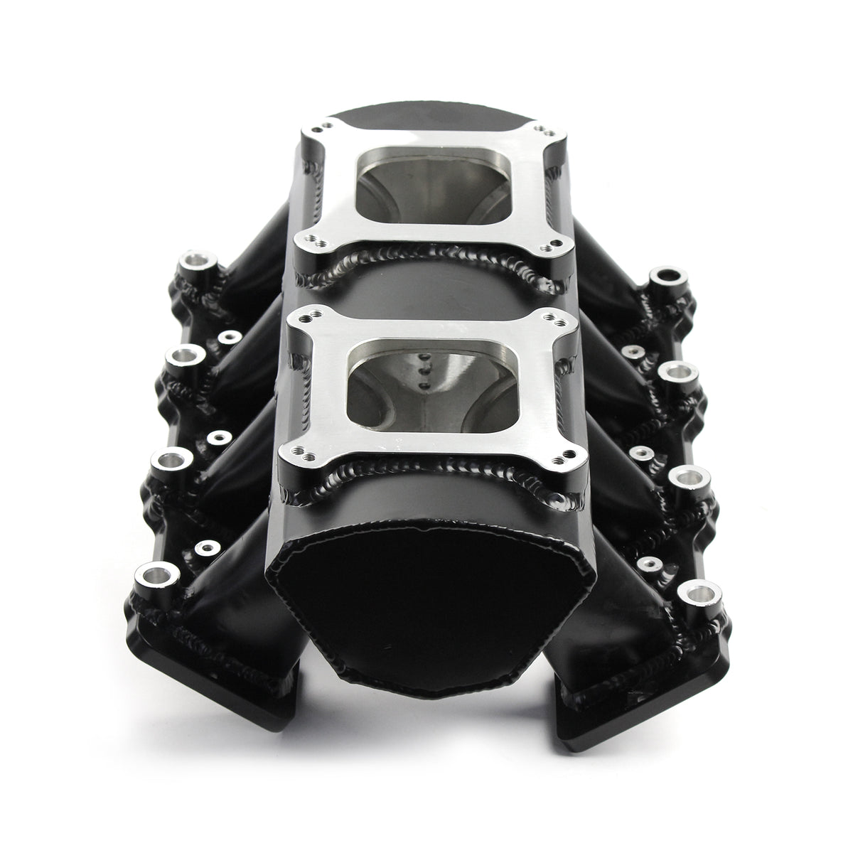 Chevy GM LS3 Fabricated EFI Twin Throttle Body Intake Manifold Black