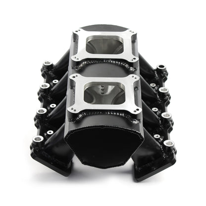 Chevy GM LS3 Fabricated EFI Twin Throttle Body Intake Manifold Black