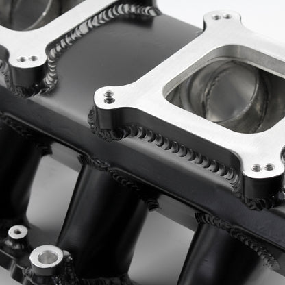 Chevy GM LS3 Fabricated EFI Twin Throttle Body Intake Manifold Black