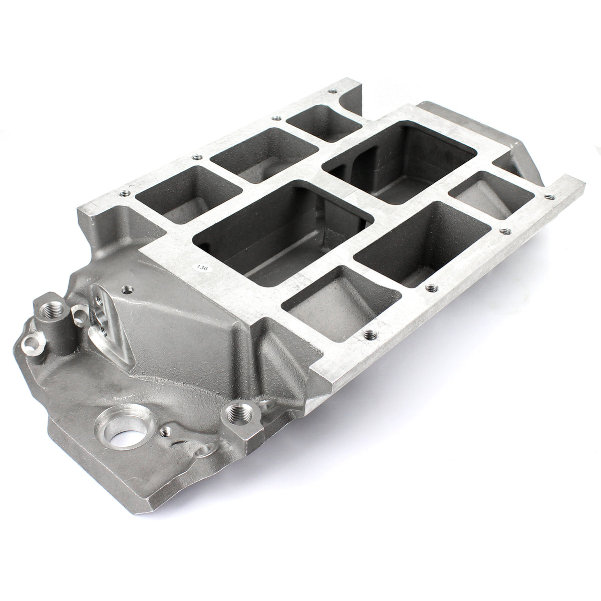 Chevy BBC 454 6-71 8-71 Supercharger Aluminum Intake Manifold [Satin]