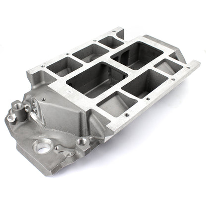 Chevy BBC 454 6-71 8-71 Supercharger Aluminum Intake Manifold [Satin]