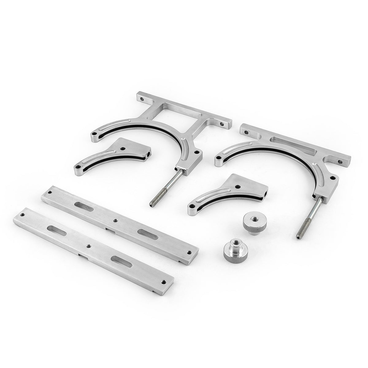 Nitrous Oxide NOS Billet Aluminum Single Bottle Holder Bracket [Polished]