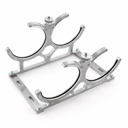 Nitrous Oxide Nos Billet Aluminum Dual Bottle Holder Bracket [Polished]