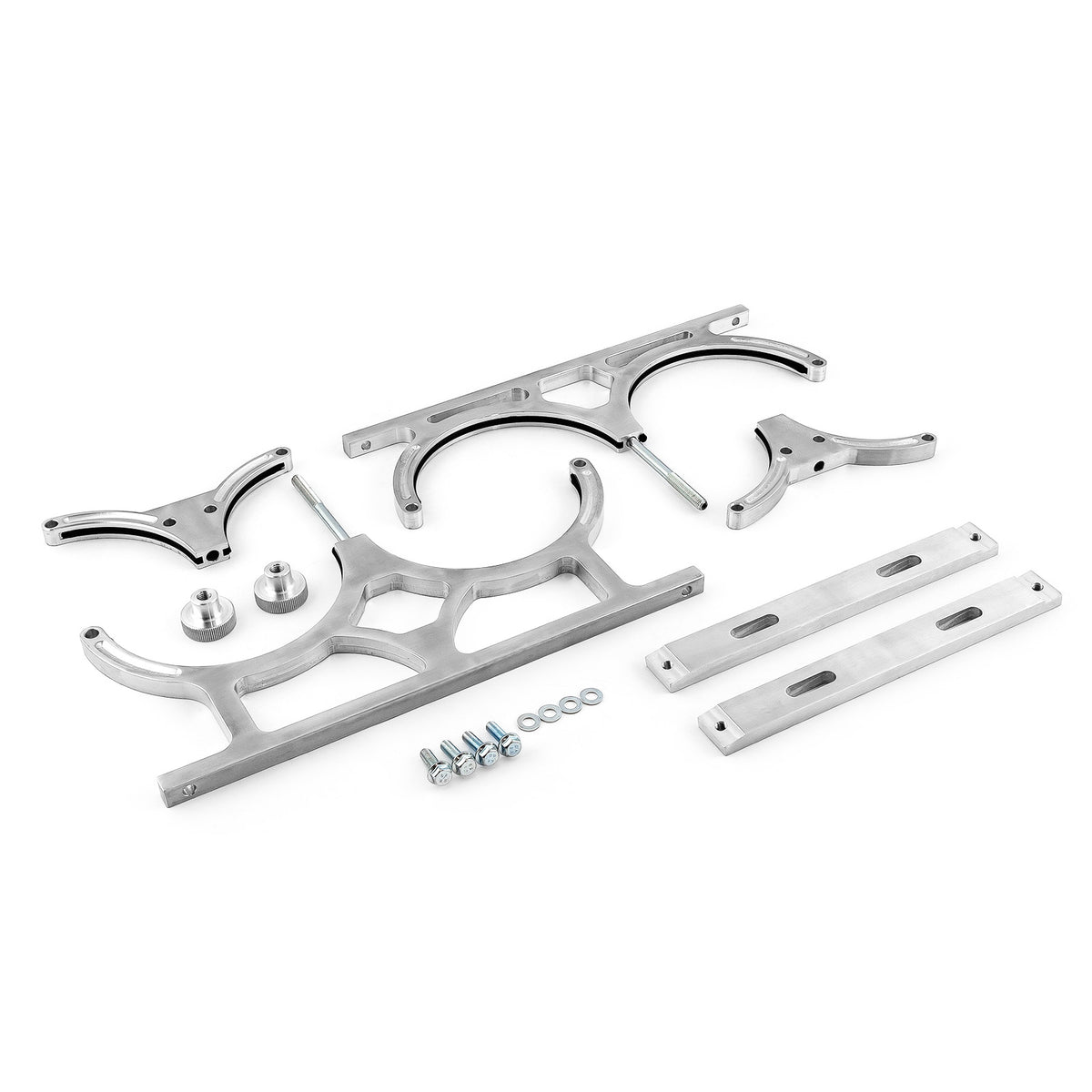Nitrous Oxide Nos Billet Aluminum Dual Bottle Holder Bracket [Polished]