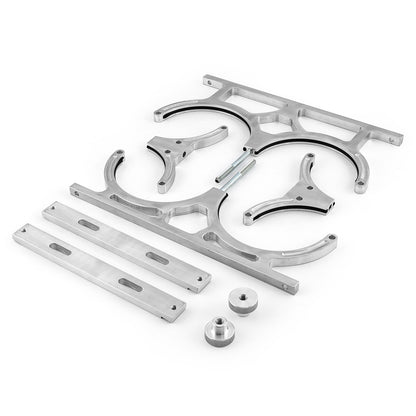 Nitrous Oxide Nos Billet Aluminum Dual Bottle Holder Bracket [Polished]