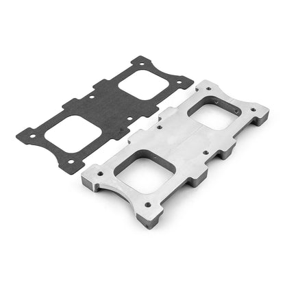 Dual Carb 4150 6-71 8-71 Blower Adapter Plate Satin