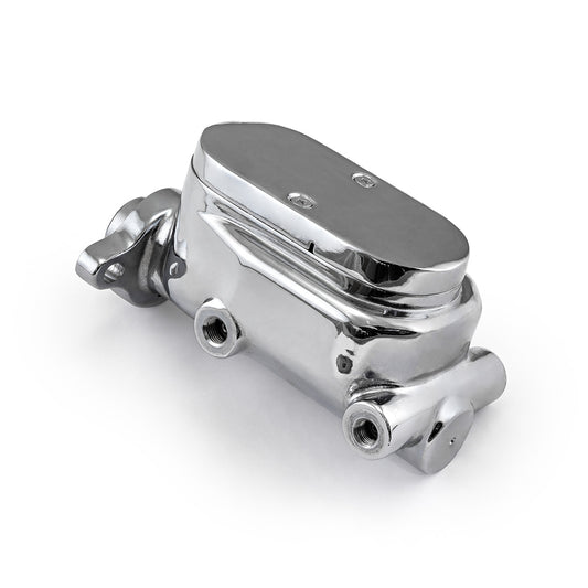 Universal Gm Smooth Top Aluminum Brake Master Cylinder Chrome [1.000" Bore]