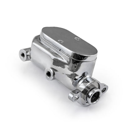 Universal Gm Smooth Top Aluminum Brake Master Cylinder Chrome [1.000" Bore]