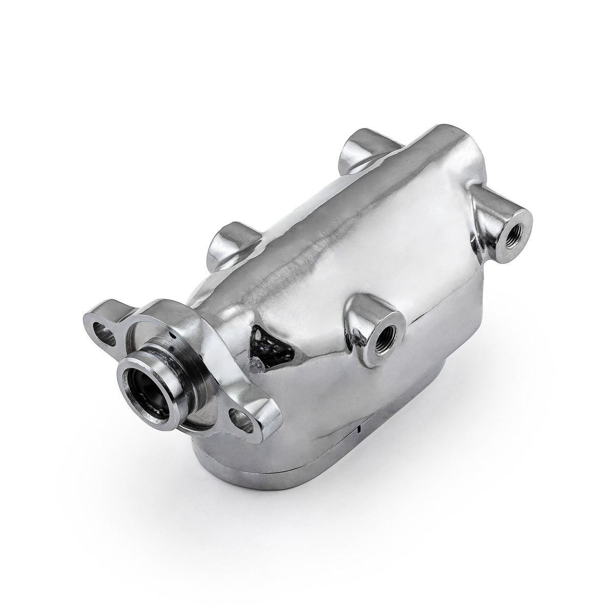 Universal Gm Smooth Top Aluminum Brake Master Cylinder Chrome [1.000" Bore]