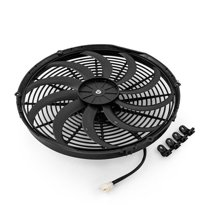 16" Reversable 12V 'S' Blade Radiator Electric Thermo Fan