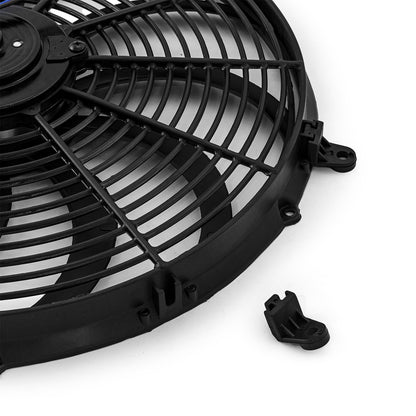 16" Reversable 12V 'S' Blade Radiator Electric Thermo Fan