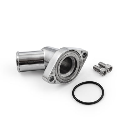 Chevy SBC 350 45 Degree Swivel Aluminum Thermostat Housing Water Neck Polished