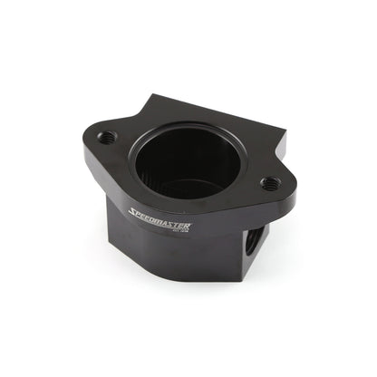 Remote 0 Degree Billet Aluminum Thermostat Housing Water Neck Black