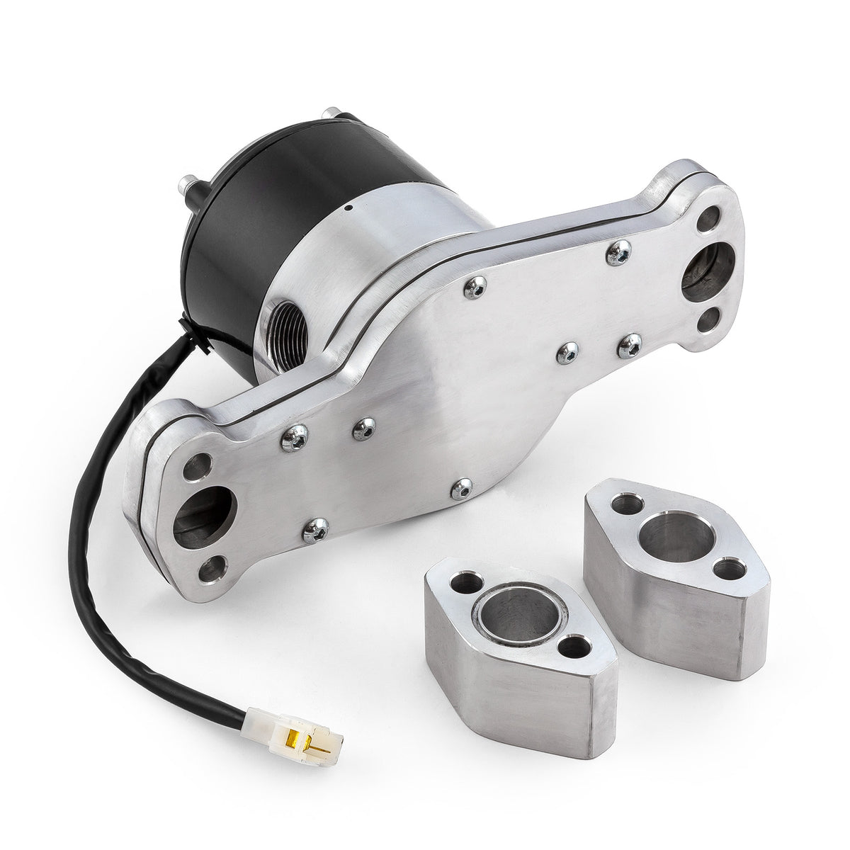 Chevy SBC 350 40+ Gpm Slimline Electric Water Pump Polished