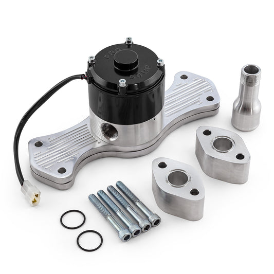 Chevy BBC 454 40+ GPM Slimline Electric Water Pump Polished