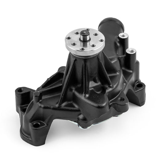 Chevy SBC 350 High Volume Aluminum Long Water Pump [Black]
