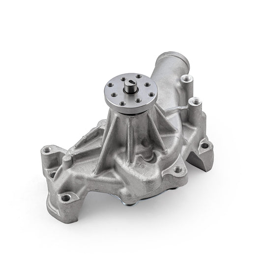 Chevy SBC 350 High Volume Aluminum Long Water Pump [Satin]