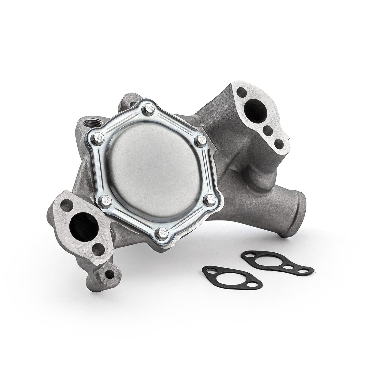 Chevy SBC 350 High Volume Aluminum Long Water Pump [Satin]