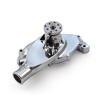 Chevy BBC 454 High Volume Aluminum Short Water Pump Chrome