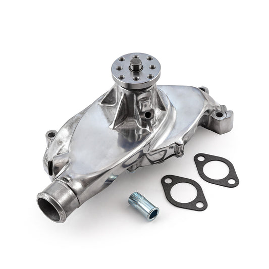 Chevy BBC 454 High Volume Aluminum Short Water Pump Polished