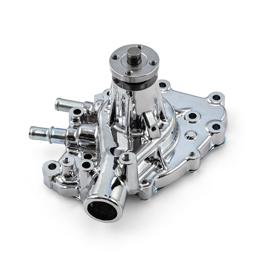 Ford SB 289 302 351 Windsor High Volume Aluminum Passenger Side Water Pump Chrome