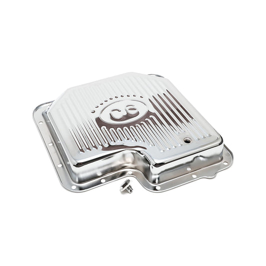Ford C6 Transmission Oil Pan Chrome - Finned