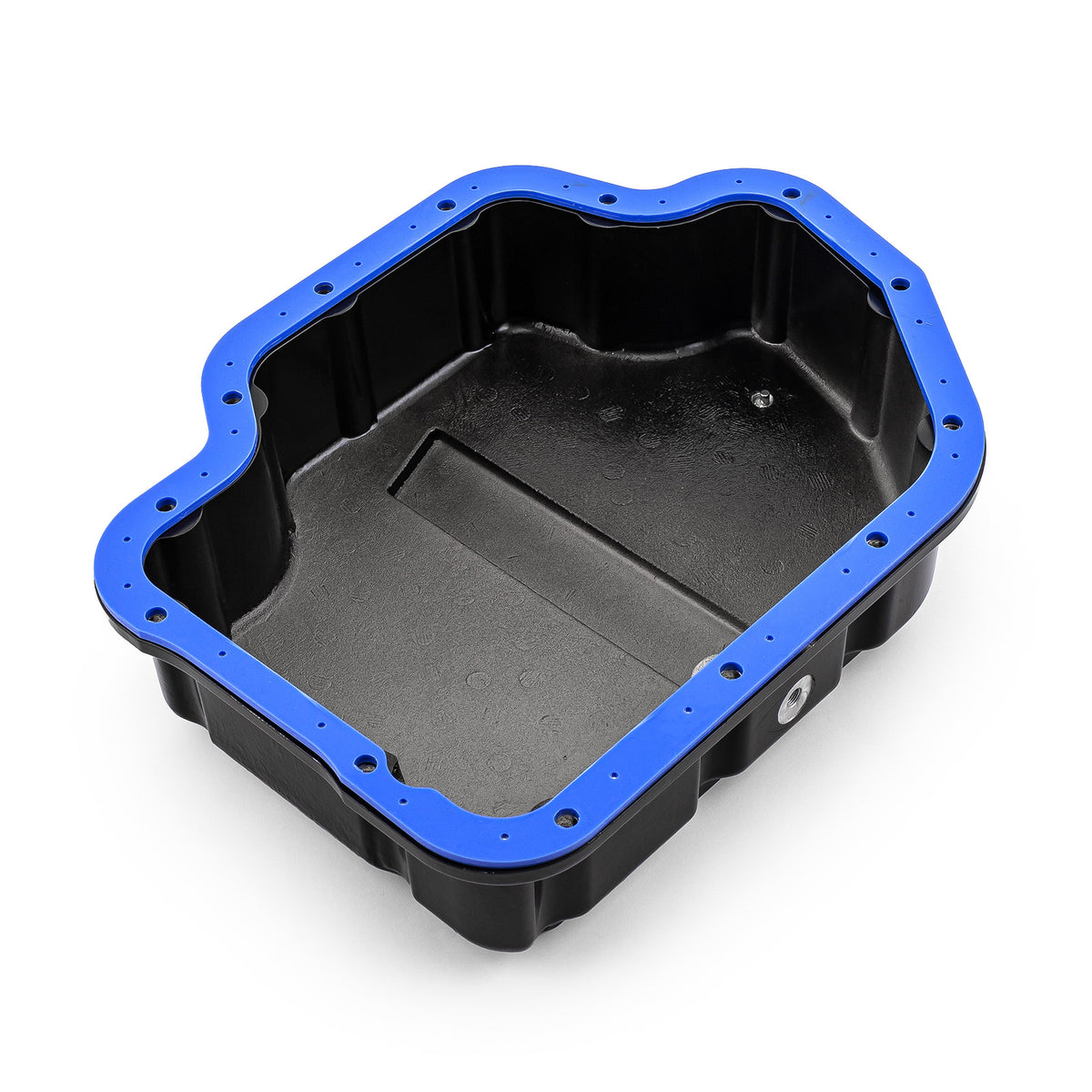 Turbo 400 TH400 Aluminum High Volume Transmission Oil Pan Cast Finned Black