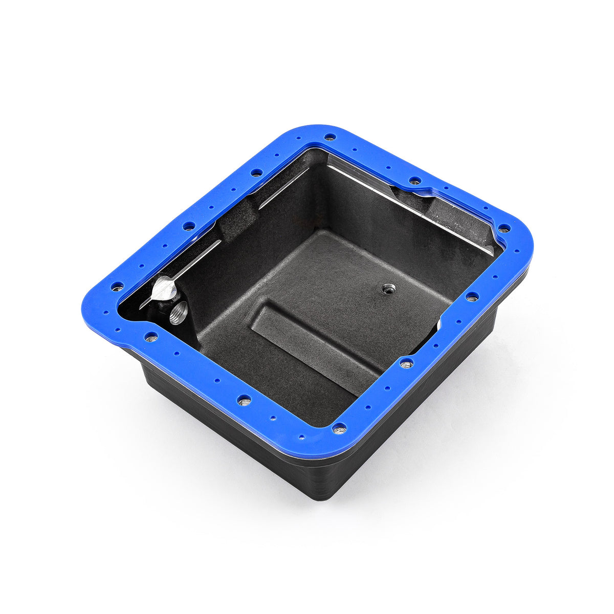 Ford C4 High Volume Transmission Oil Pan Cast Aluminum Finned Black [2qt]