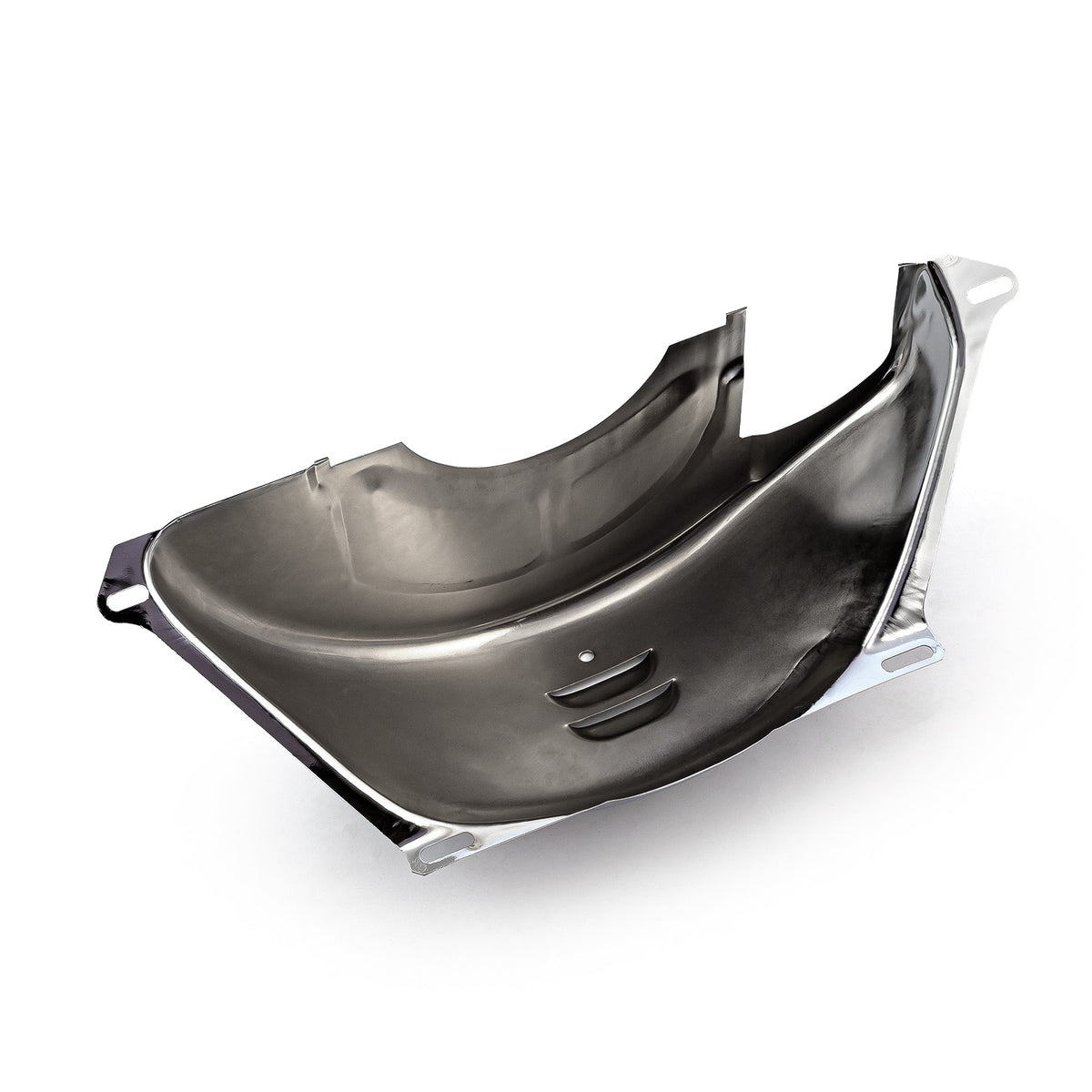 Chevy Gm Turbo Th350 400 Flywheel Dust Cover Chrome (2 7/8" Starter Slot)
