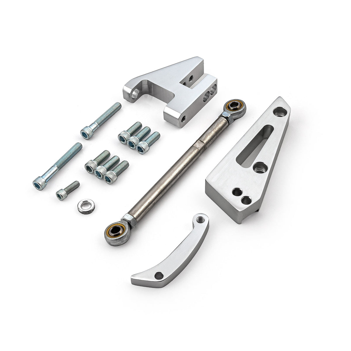 Chevy SBC 350 Short Water Pump Swp Aluminum Alternator Bracket Kit Polished